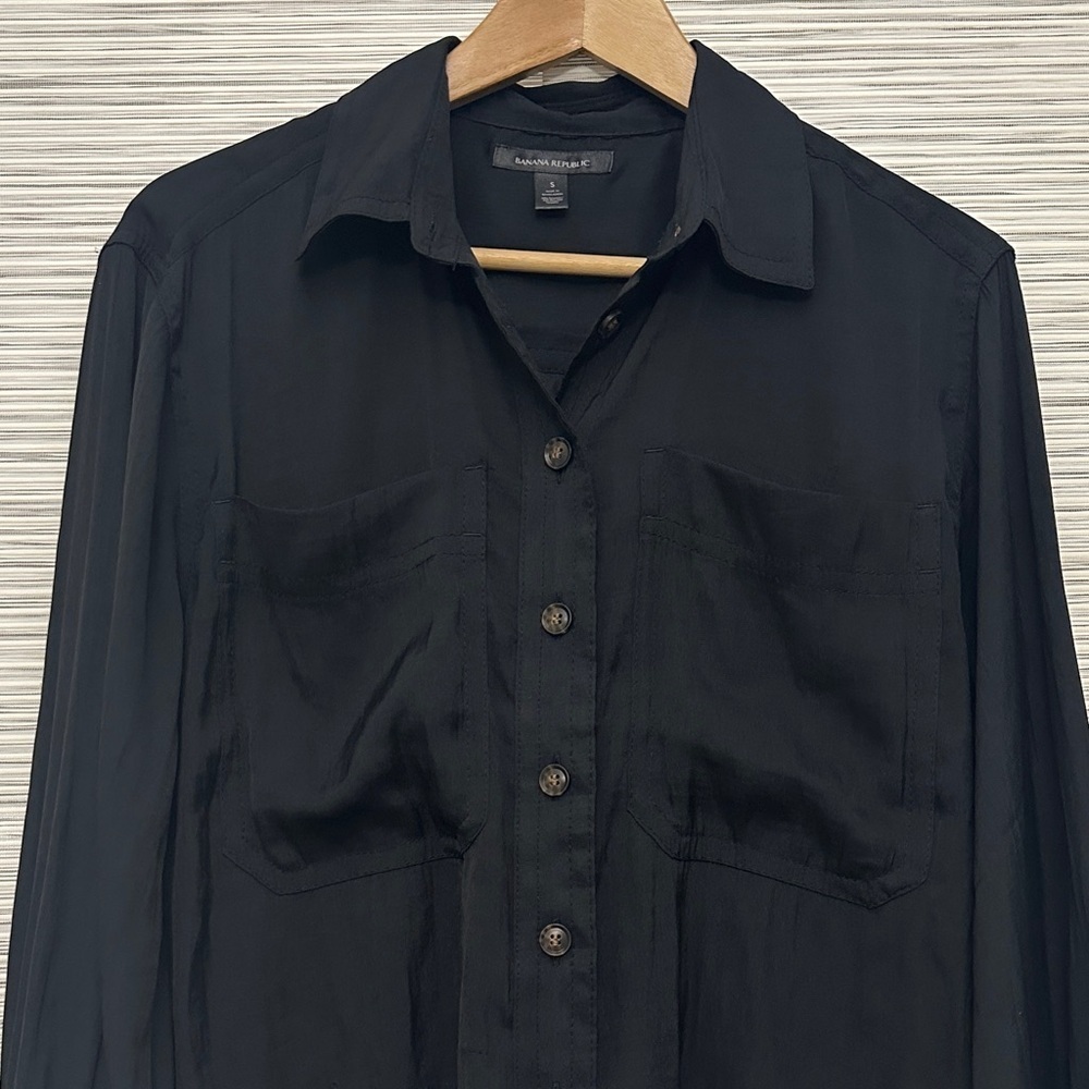 Banana Republic Balloon-Sleeve Safari Shirt Sz. S‎ - Picture 4 of 10